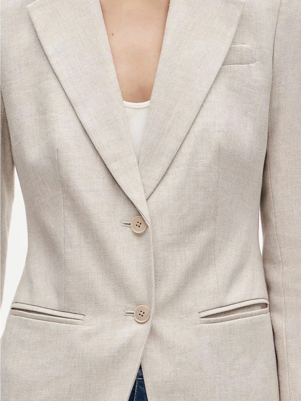 J. Crew Margeaux tailored blazer in stretch linen blend Women's
